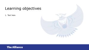 Learning objectives slide