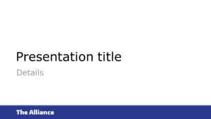 Presentation title slide